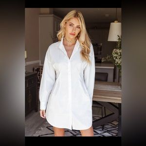 Shirt dress white